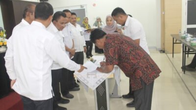 BWS Sumatera V Kembali Tandatangani Kontrak Pekerjaan TA 2020