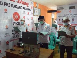 Kepengurusan DPD PKS Padang Panjang Periode 2020-2025 Dikukuhkan