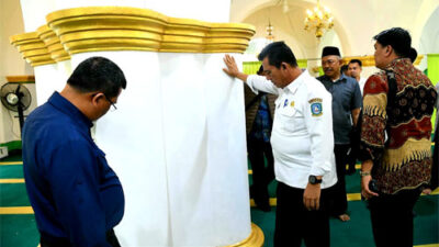 Revitalisasi, Karpet Khusus dari Turki Didatangkan untuk Masjid Raya Sultan Riau Penyengat