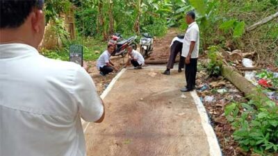 Tim Inspektorat Lampung Utara Apresiasi Hasil Program Dana Desa Talang Jembatan Lampura TA 2022