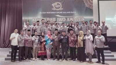 Gelar Anugerah IWO Awards, Wakil Walikota Malang Apresiasi IWO Malang Raya