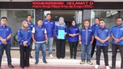 Puluhan kader DPC Partai Demokrat Kabupaten Asahan mendatangi Pengadilan Negeri (PN) Kisaran