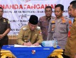 Terkait Pembentukan MPP, Pemkab Lampung Utara Tandatangani Kerja Sama 12 Instansi Vertikal dan BUMN