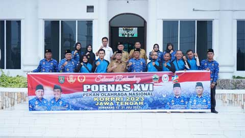 Enam Atlet DPK KORPRI Asahan Ikuti Pornas XVI di Semarang