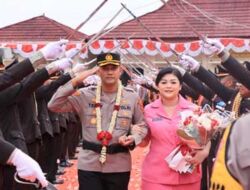 Jadi Kapolres Lampung Utara, AKBP Teddy Rachesna Disambut dengan Farewell And Wellcome Parade
