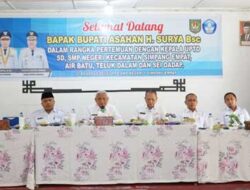 Bupati Asahan Hadiri Silaturahmi Kepala SD dan SMP se-Kecamatan Simpang Empat