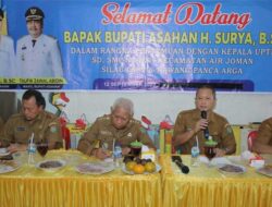 Bupati Asahan Adakan Pertemuan dengan Kepala SD dan SMP Negeri Kecamatan Air Joman, Silau Laut dan Rawang Panca Arga