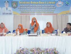 Dinas Perpustakaan dan Arsip Kabupaten Asahan Sosialisasikan Budaya Baca dan Literasi