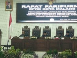 Suasana sidang Paripurna DPRD Kota Malang