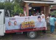 Fraksi Gerindra Kabupaten Blitar Bagikan Ribuan Paket Sayur Gratis