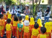 Puluhan Anak PAUD Alkautsar Bondowoso Kunjungi Polresta Magelang