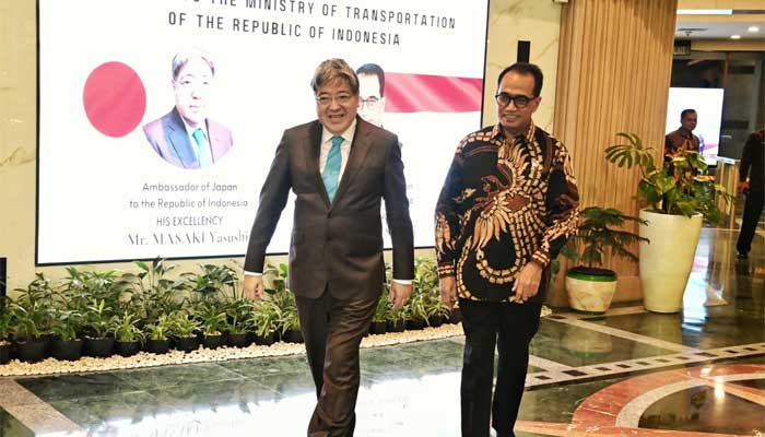 Menteri Perhubungan, Budi Karya Sumadi bertemu dengan Duta Besar (Dubes) Jepang yang baru untuk Indonesia, Yasushi Masaki