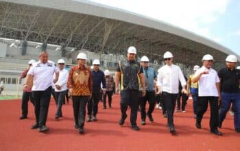 Menpora bersama Menko PMK Tinjau Venue Atletik dan Stadion Utama Sumut