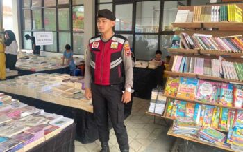 Polres Banjarnegara Kawal Bazar Buku Rangkaian Hari Jadi Banjarnegara ke-453