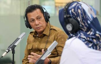 Gubernur Kepulauan Riau, Ansar Ahmad saat menghadiri Dialog Tanjungpinang Pagi