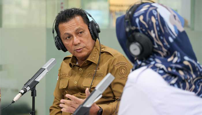 Gubernur Kepulauan Riau, Ansar Ahmad saat menghadiri Dialog Tanjungpinang Pagi
