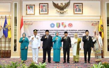 Gubernur Lampung Lantik Aswarodi sebagai Pj Bupati Lampung Utara