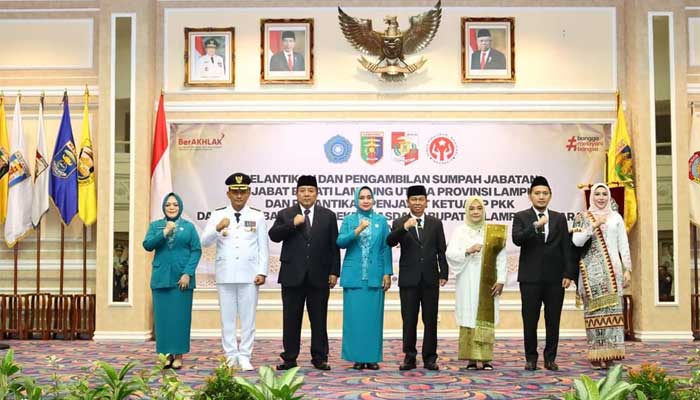 Gubernur Lampung Lantik Aswarodi sebagai Pj Bupati Lampung Utara