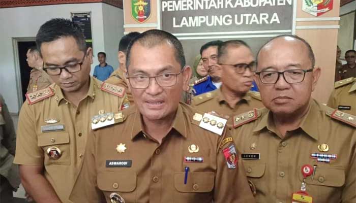 Aswarodi Mulai Bertugas sebagai Penjabat Bupati Lampung Utara