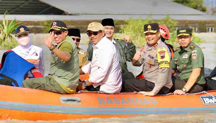 Kepala BNPB Cek Kondisi banjir di Karanganyar, Demak, Jawa Tengah